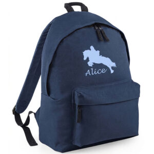 Navy Horse Design Back Pack