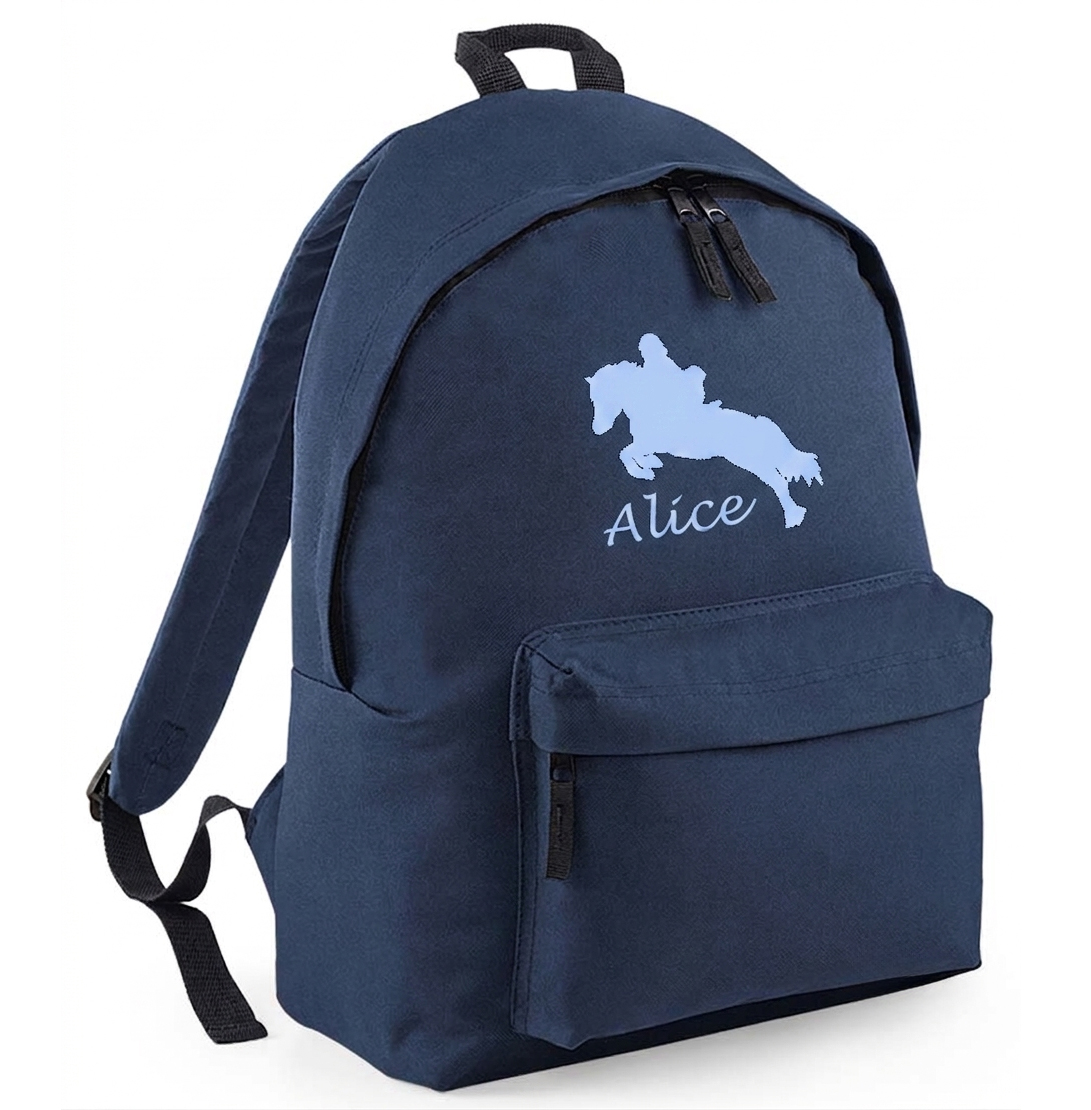 Navy Horse Design Back Pack