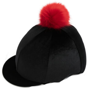 Black Riding Hat Cover