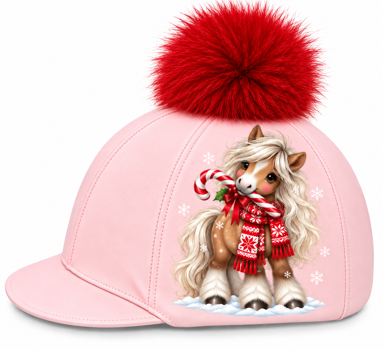 Pony Cane Light Pink/Red