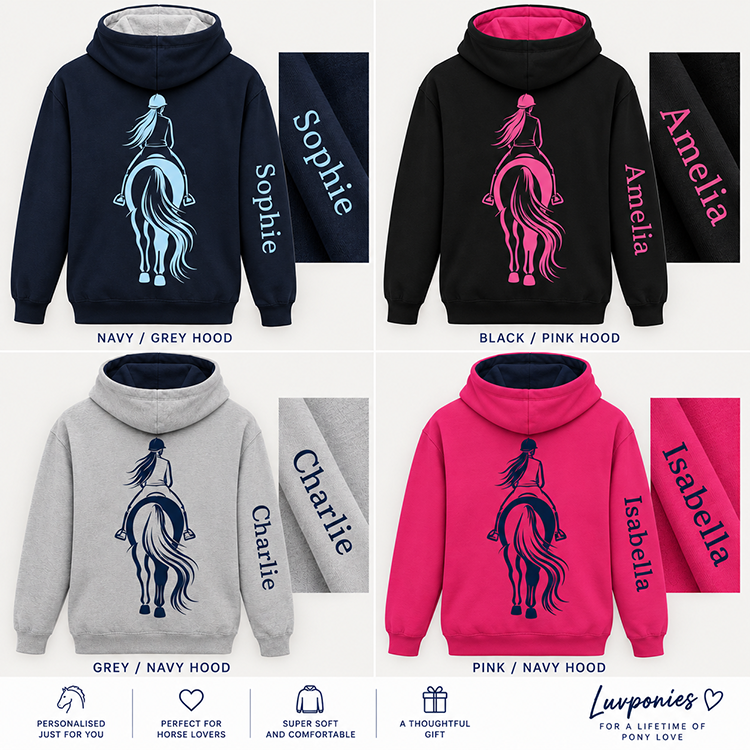 Together Personalised Horse Riding Hoodie