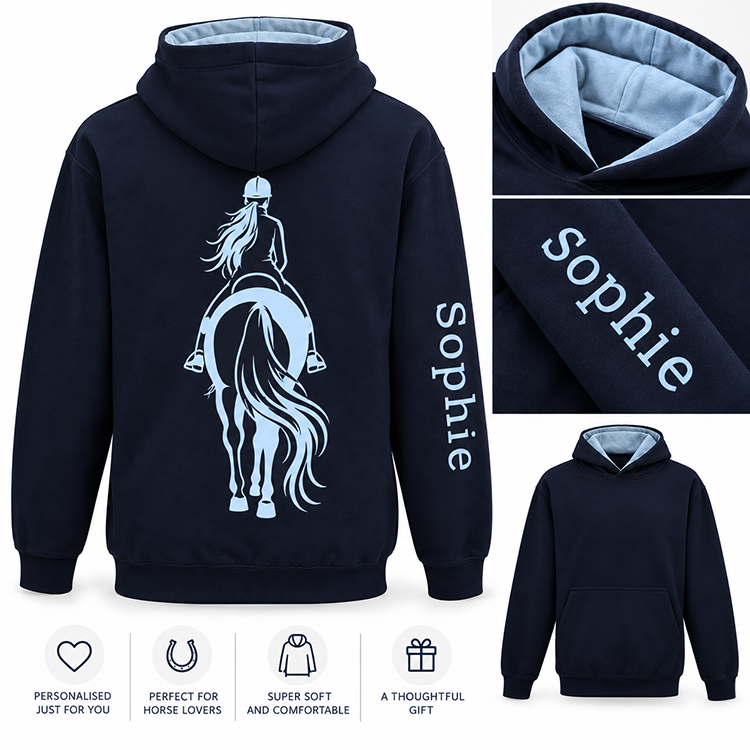 Together Personalised Horse Riding Hoodie