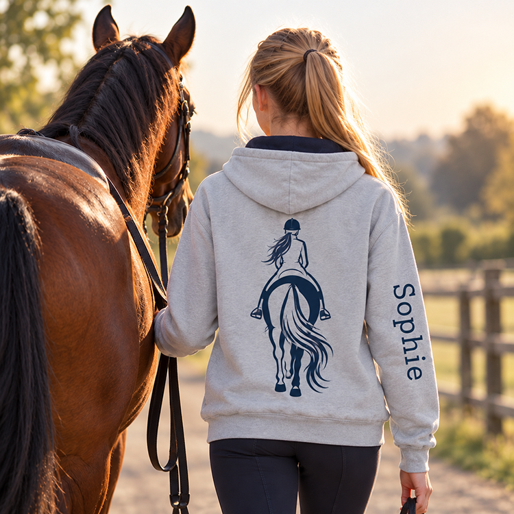 Together Personalised Horse Riding Hoodie