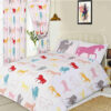 Confetti horses curtains white