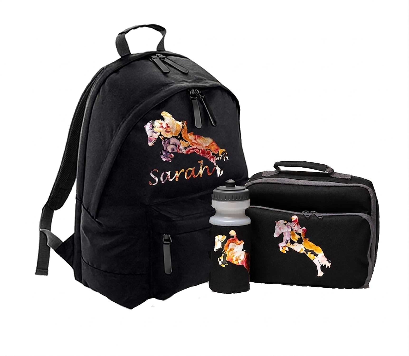 Floral Horse Design Back to School Set