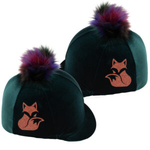 Green Velvet Fox Hat Cover