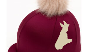 Horse Head Silhouette Riding Hat Cover
