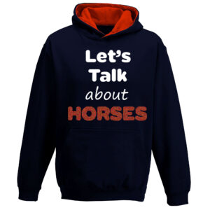 Felpa Con Cappuccio Divertente Per Amanti Dei Cavalli: 'Yes I Smell Like A Horse' – Blu Marino, Taglie Bambini E Adulti