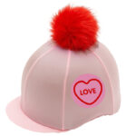 Love Hearts Light Pink hat cover