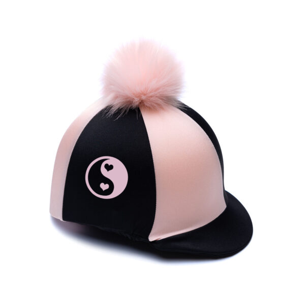 Yin and Yang riding hat cover