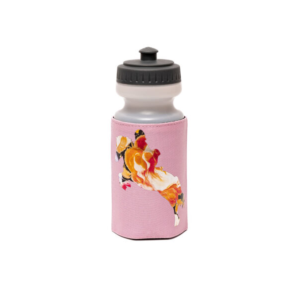 Pink Floral Horse Water Bottle and Carrier