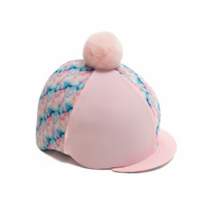 Blush Bloom Riding Hat Cover