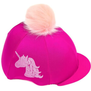 Pink Glitter Unicorn Hat Cover