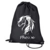 Wild black school shoe gym bag