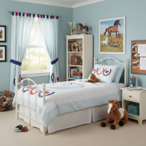 Wild horse design single duvet