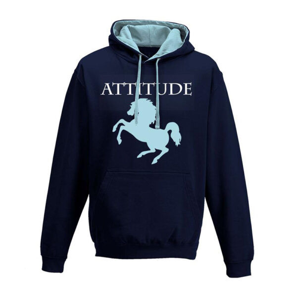 Attitude Hoodie: Horse or rider, we all know someone with a bit of attitude, hence this design. Another gorgeous two-tone hoodie from Luvponies.