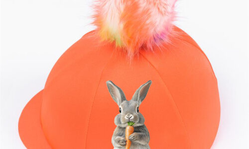 Spring is in the air, Easter approaches. Enter our new Easter-themed riding hat covers. Bright, cheerful and healthier than chocolate