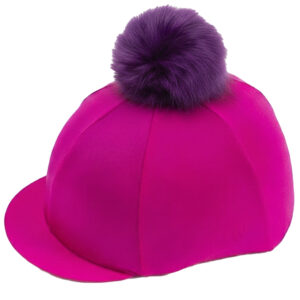 Cerise Riding Hat Cover