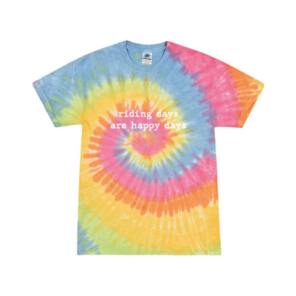 The Happy Days Tie Dye T-shirt: Whether the sun is shining or not, this rainbow t-shirt will add a bit of fun and colour to any child's wardrobe
