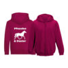 Fuchsia Horse and Rider Zip up by Luvponies.com