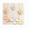 Horse Head Heart Engraved Locket