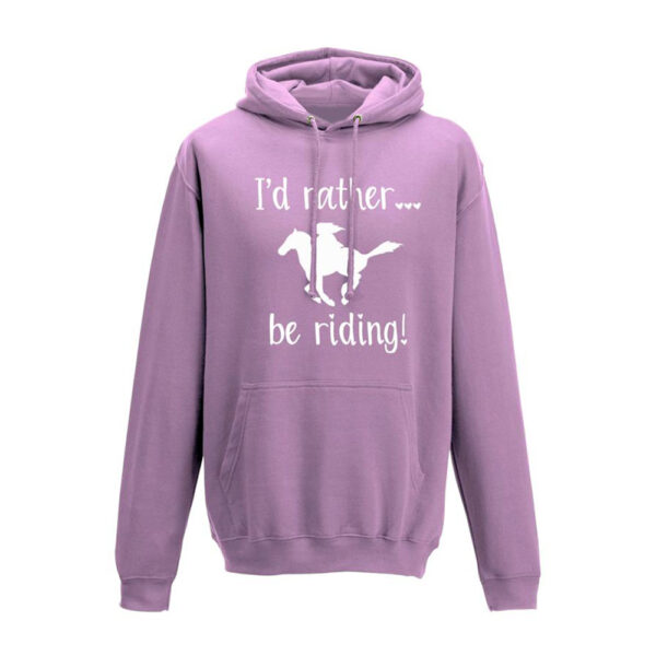 Lavender I'd Rather Be Riding Hoody by Luvponies.com