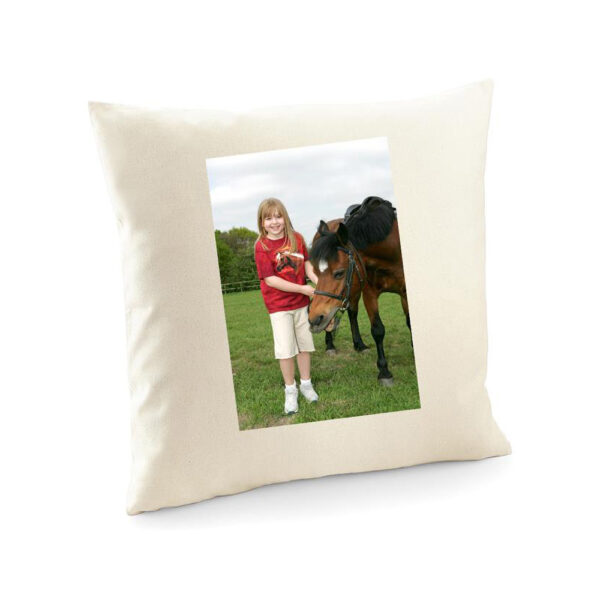Photo Cushion Cover. Print your child's favourite photo onto this 100% cotton cushion cover. They're washable and can be ironed so they will last and last.