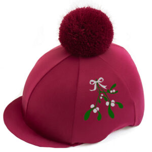 Mistletoe Riding Hat Cover
