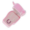 Pink Crystal Horseshoe Necklace