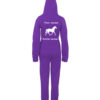 Purple horse onesie