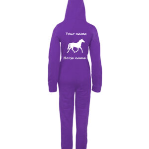 Purple horse onesie