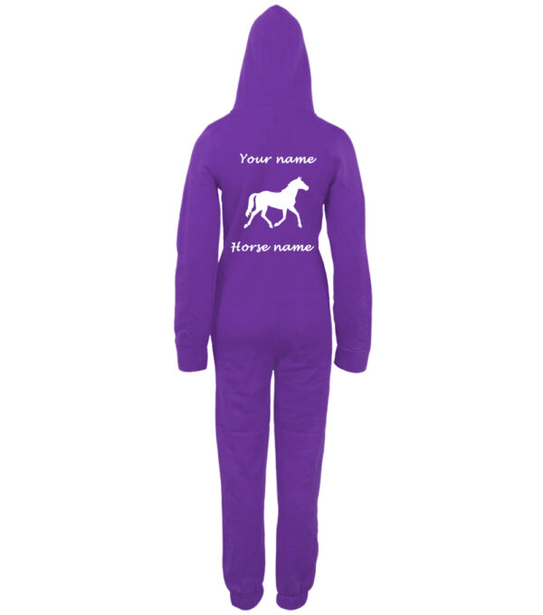 Purple horse onesie